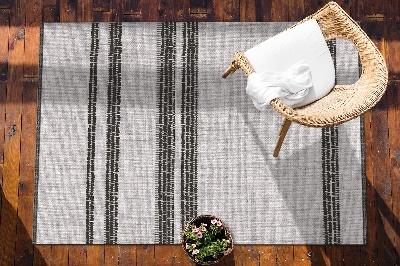 Tarasowy dywan zewnętrzny Szare linie