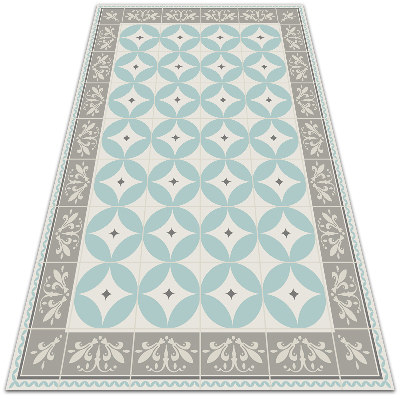 Nowoczesny dywan outdoor Płytki i koła