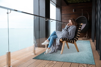 Tarasowy dywan zewnętrzny Niebieski beton