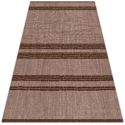 Dywan ogrodowy Brązowy w liniach