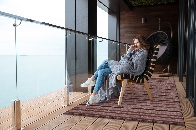 Dywan ogrodowy Brązowe paski