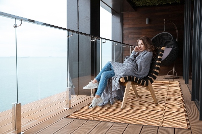 Nowoczesny dywan outdoor Trzcina