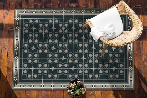 Dywan na taras zewnętrzny Gwiazdy geometryczne