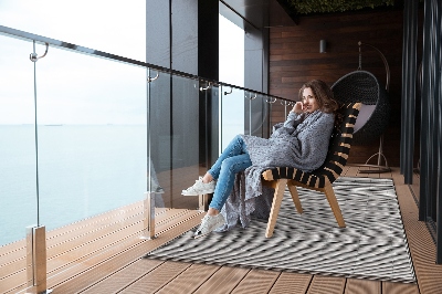 Nowoczesny dywan outdoor Mata bambusowa