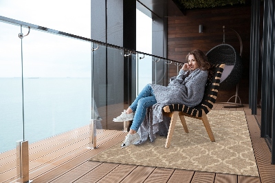 Tarasowy dywan zewnętrzny Wzór marokański