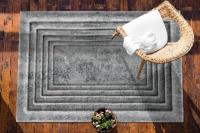 Nowoczesny dywan outdoor Rama betonowa
