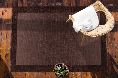 Dywan ogrodowy Brązowa rama