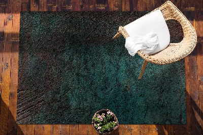Nowoczesny dywan tarasowy Zielono brązowy beton