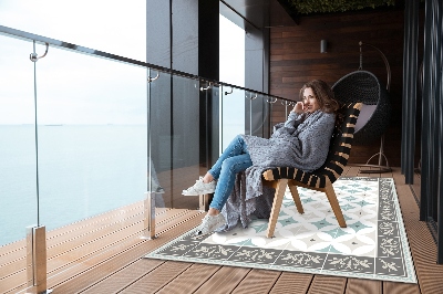 Dywan ogrodowy Koła skandynawskie