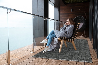 Nowoczesny dywan outdoor Ciemny kamień