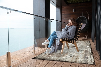 Tarasowy dywan zewnętrzny Zardzewiały metal