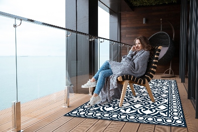 Nowoczesny dywan outdoor Płytka portugalska
