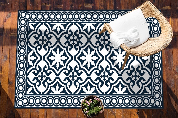 Nowoczesny dywan outdoor Płytka portugalska
