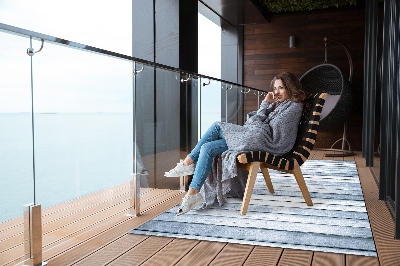 Dywan na taras zewnętrzny Srebrne półki