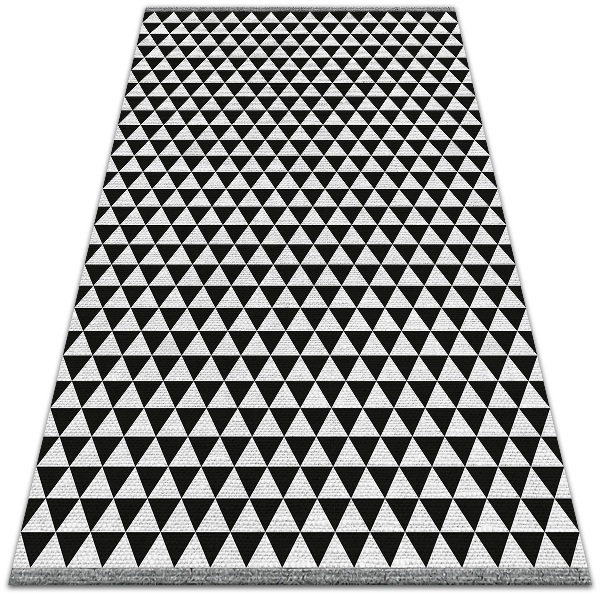 Nowoczesny dywan na balkon wzór Wzór trójkąty