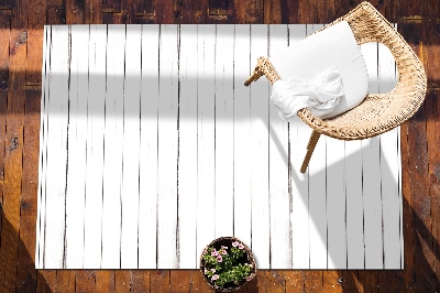 Dywan ogrodowy piękny wzór Stare białe deski