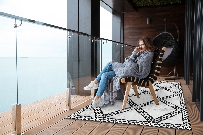 Dywan na taras zewnętrzny Wzór marmurkowy