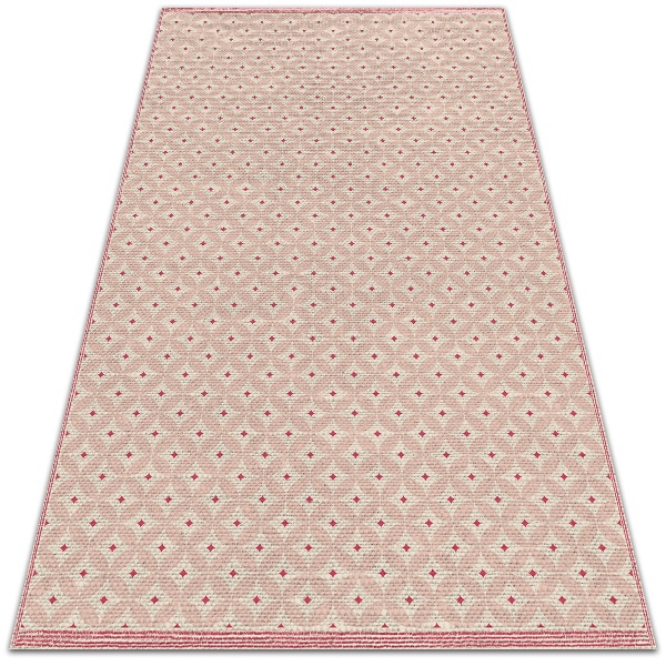 Dywan na taras zewnętrzny Różowy wzór orientalny