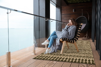 Dywan na taras zewnętrzny Zygzaki i linie