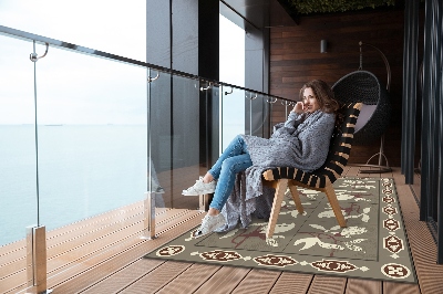 Nowoczesny dywan outdoor Płytki Magnolia