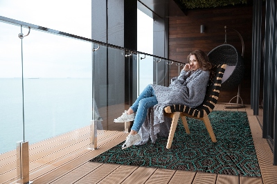 Nowoczesny dywan outdoor Retro sześciokąty