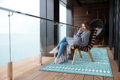 Tarasowy dywan zewnętrzny Tekstura indyjska