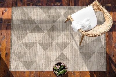 Nowoczesny dywan outdoor Trójkąty i kwadraty