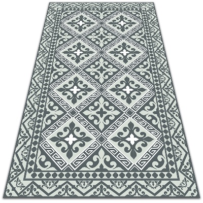 Tarasowy dywan zewnętrzny Kwiaty w geometryczny wzór