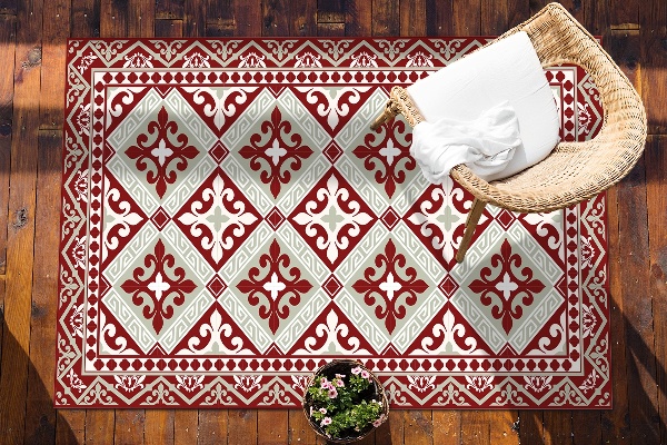 Dywan na taras zewnętrzny Wzór kwiatowy