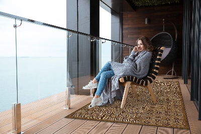 Tarasowy dywan zewnętrzny Wzór plemienny