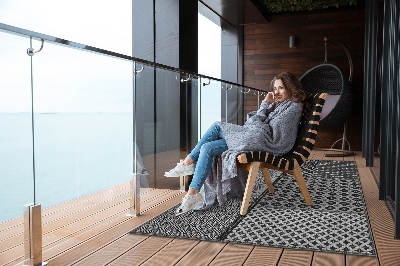 Tarasowy dywan zewnętrzny Styl aztecki