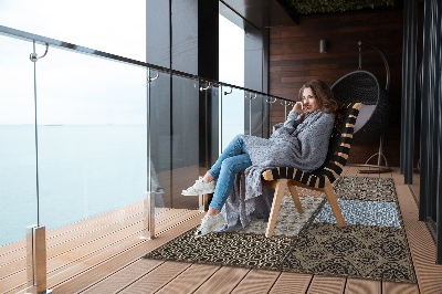 Tarasowy dywan zewnętrzny Mieszanka wzorów