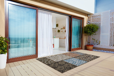 Tarasowy dywan zewnętrzny Mieszanka wzorów