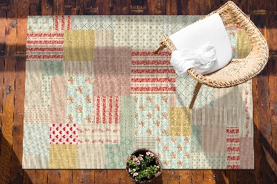 Tarasowy dywan zewnętrzny Kolorowy patchwork