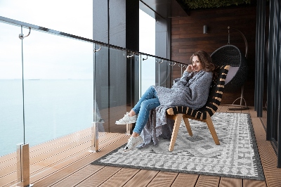 Dywan na taras zewnętrzny Szare diamenty