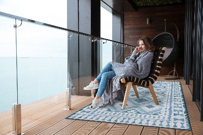 Dywan na taras zewnętrzny Niebieskie rhiliaki