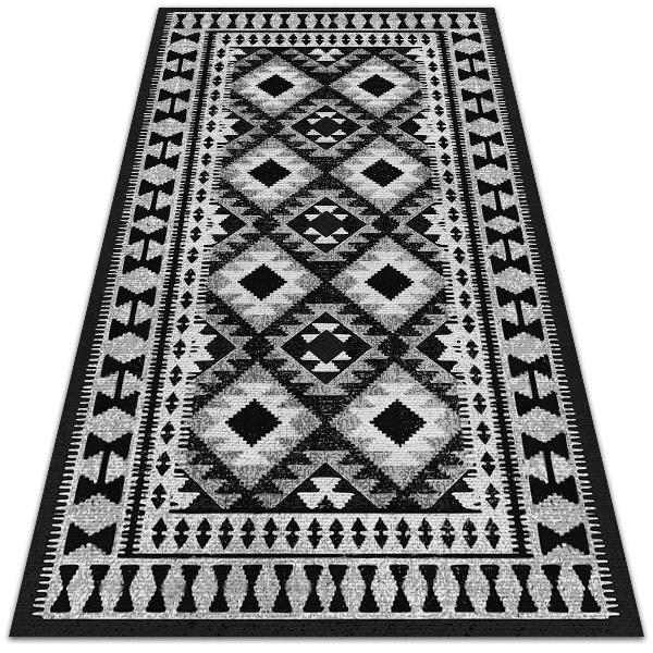 Dywan na taras zewnętrzny Czarne romby