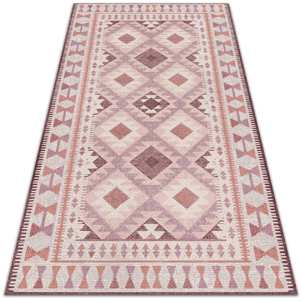 Dywan na taras zewnętrzny Jasnoróżowe diamenty