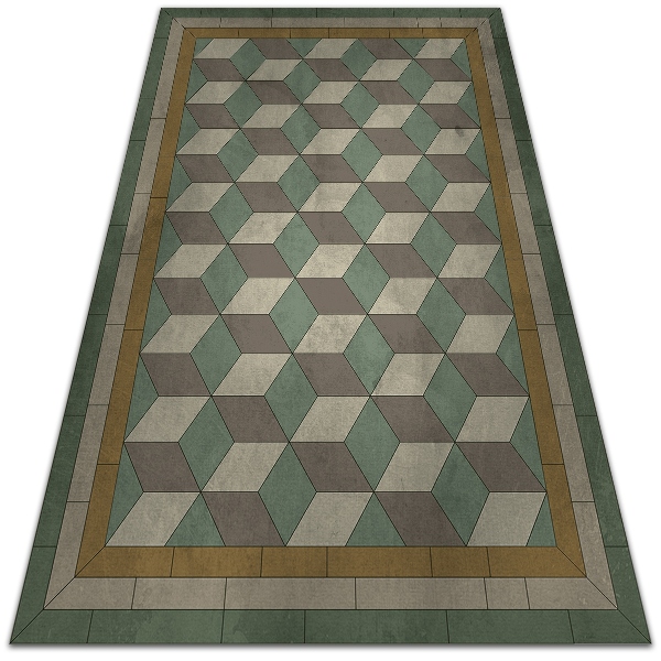Nowoczesny dywan tarasowy wzór Bloki