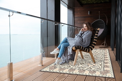 Tarasowy dywan zewnętrzny Stare pióra pawie