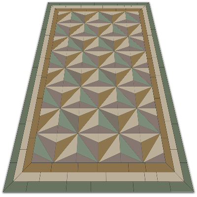 Wykładzina tarasowa zewnętrzna Trójkąty 3D
