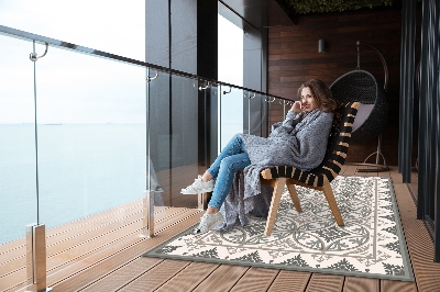 Nowoczesny dywan outdoor Koło retro