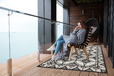 Dywan na taras zewnętrzny Koło vintage