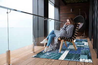 Tarasowy dywan zewnętrzny Tropikalna mozaika