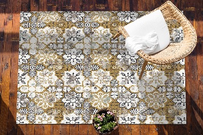 Nowoczesny dywan outdoor Abstrakcja kwiatowa