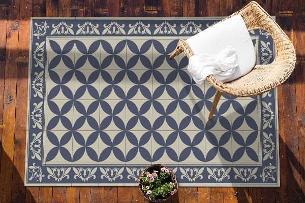 Tarasowy dywan zewnętrzny Wzór azulejos
