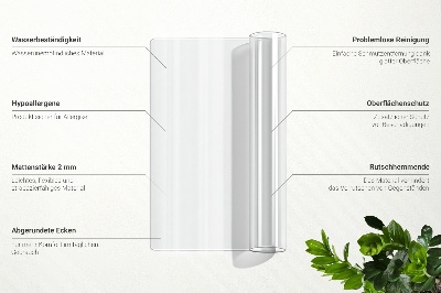 Mata przezroczysta na biurko