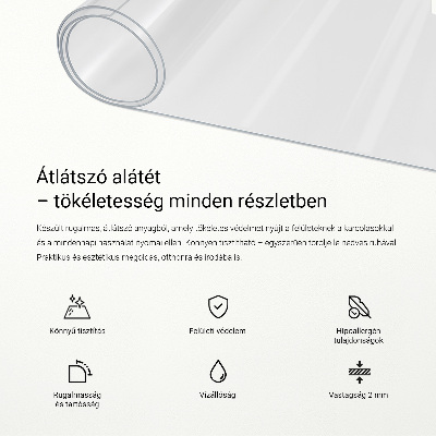 Mata przezroczysta na biurko