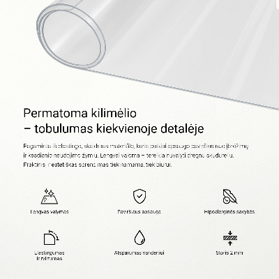 Miękkie szkło na biurko