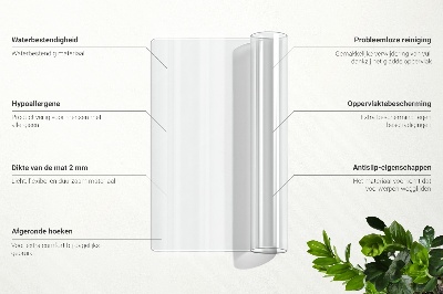 Mata przezroczysta na biurko